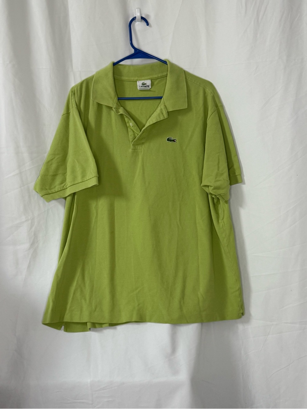 Lacoste Men’s Bright Green Polo with Embroidered Croc